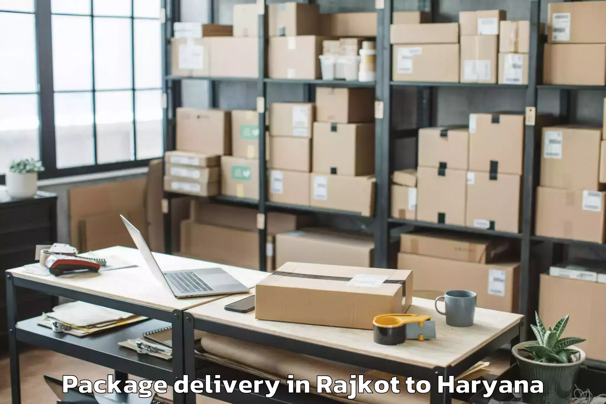 Rajkot to Bml Munjal University Gurgaon Package Delivery